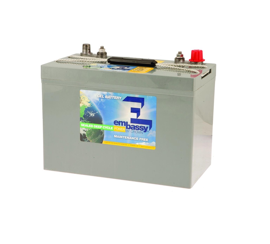 BATTERY, GEL, 12VDC 0100AH [S8, CROWN] 611867