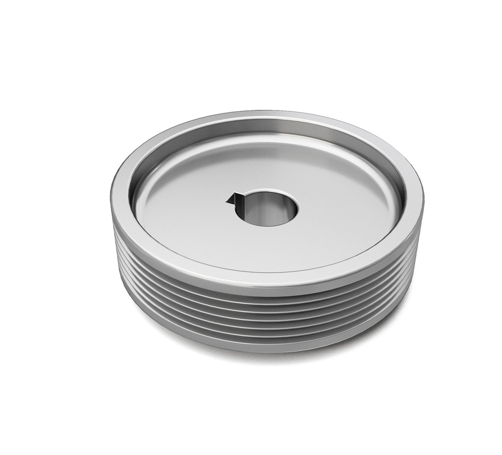 Aluminum Sheave -2.598 OD x 0.591 ID x 0.866 in 1035173