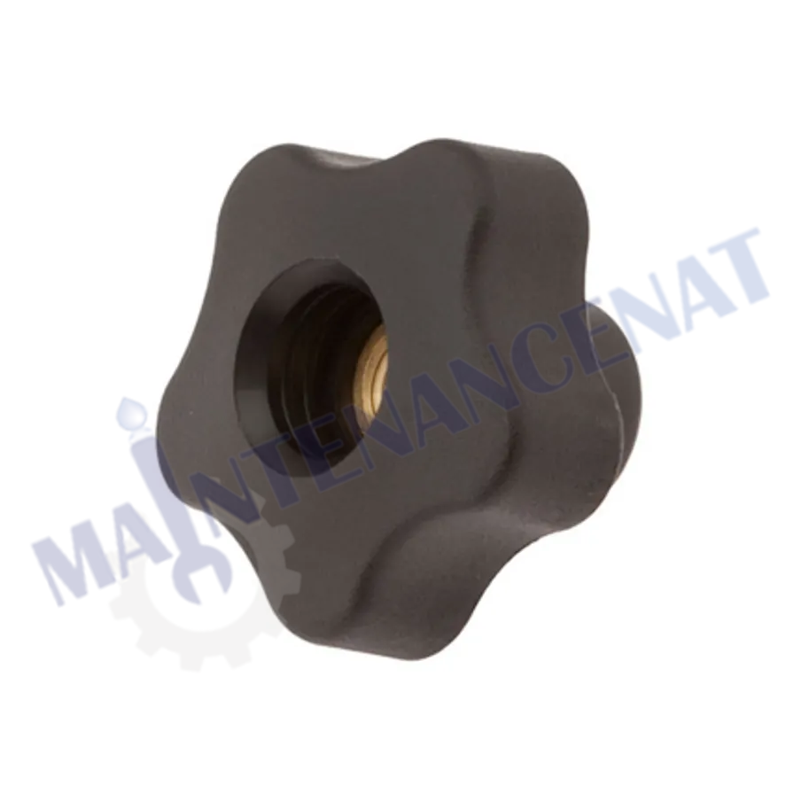 KNOB, STAR, 1.50D 5EAR, .31-18 THRU, 1011094