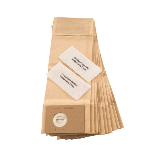 Paper vacuum bags (pkg of 10 with 2 prefilters) 107413584