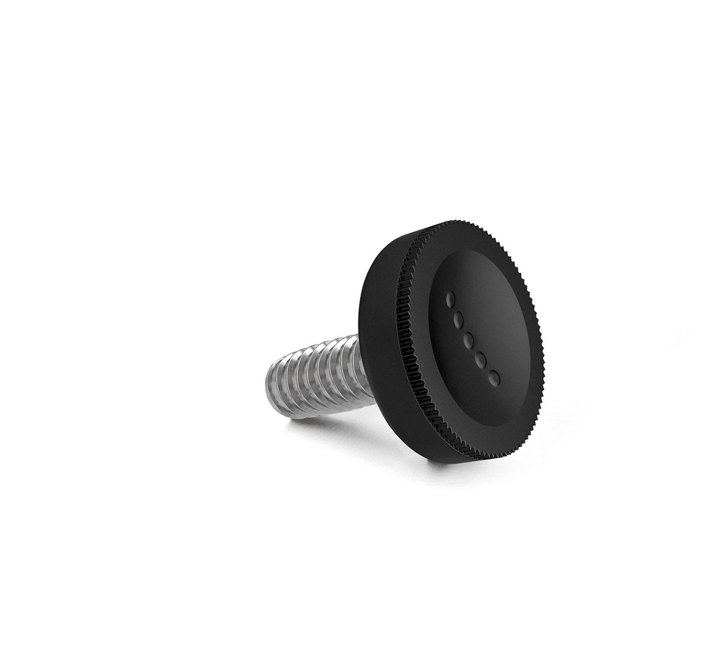Polypropylene Round Knob Assembly - 0.75 x 1.25 in 240217