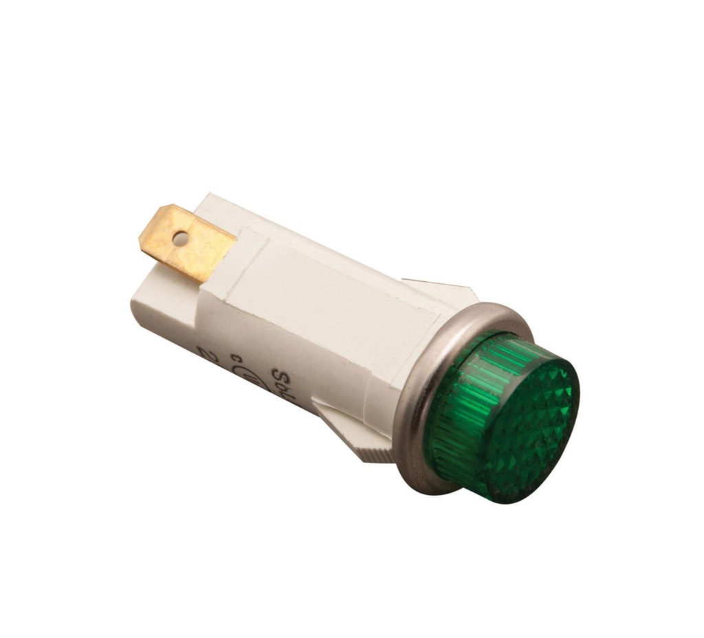 LIGHT, INDICATOR, 250VDC, GREEN 130691