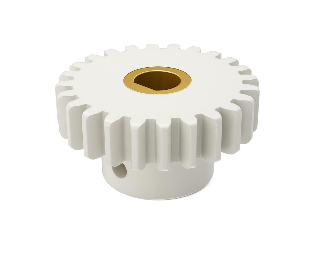 Brass Spur Gear -1 OD x 0.25 ID x 0.56 in 1020403