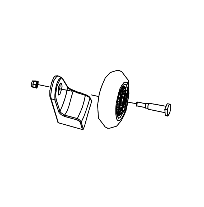 TRANSPORT KIT, CASTER, RH 1232698