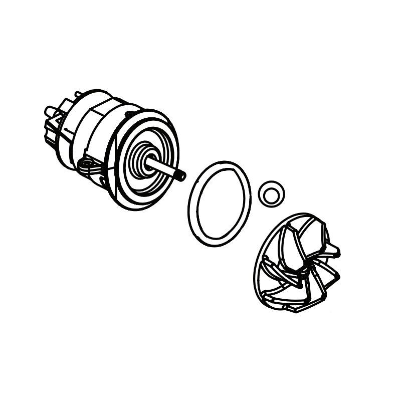 Motor fan, assembly 9009020