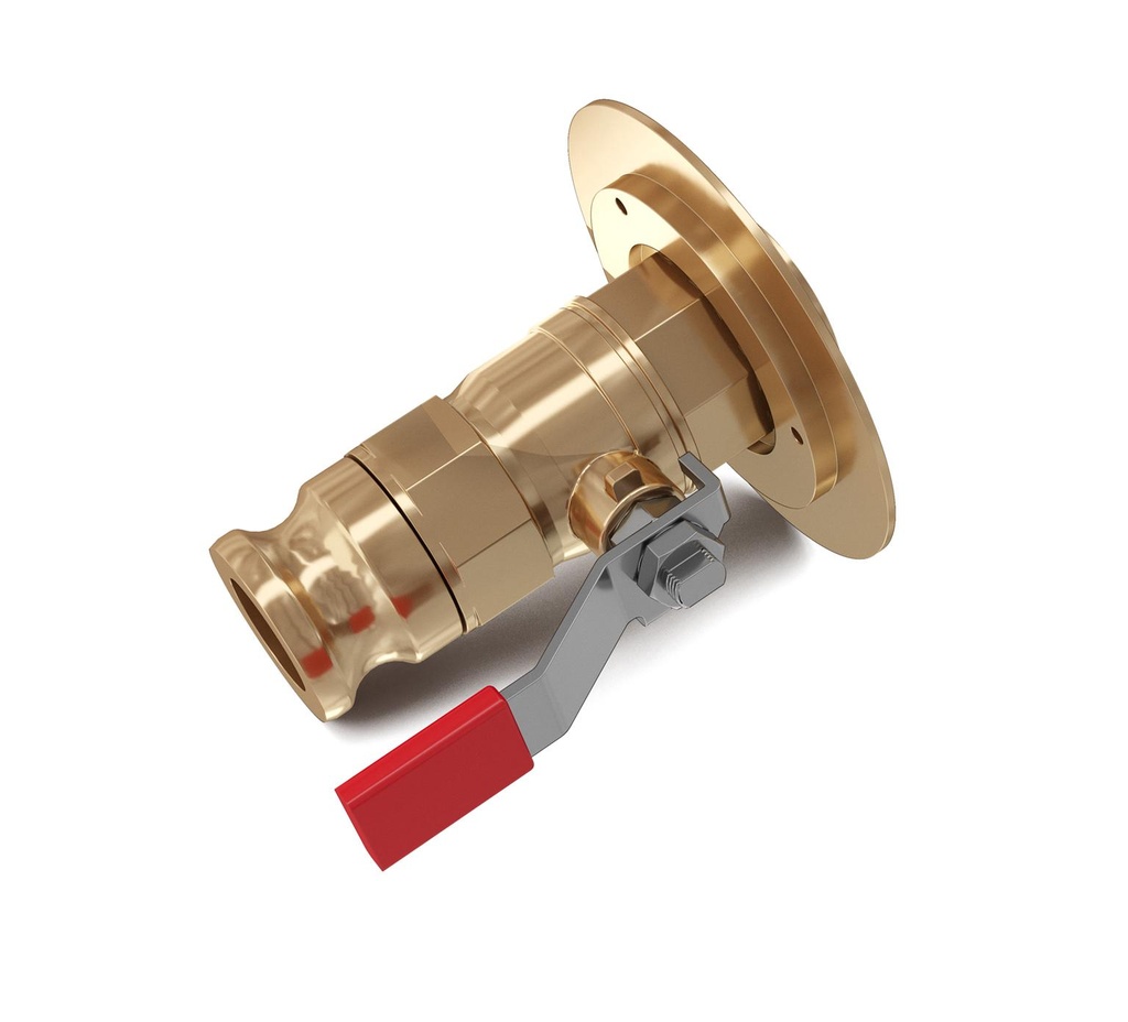 Stainless Steel Drain Ball Valve - 1.5 ID x 8.28 in 1049269