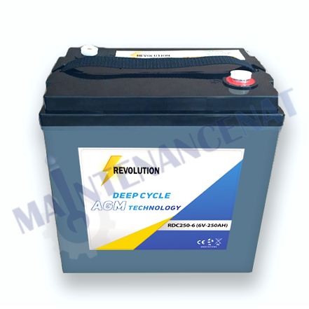 Battery deep cycle AGM RDC250-6-R